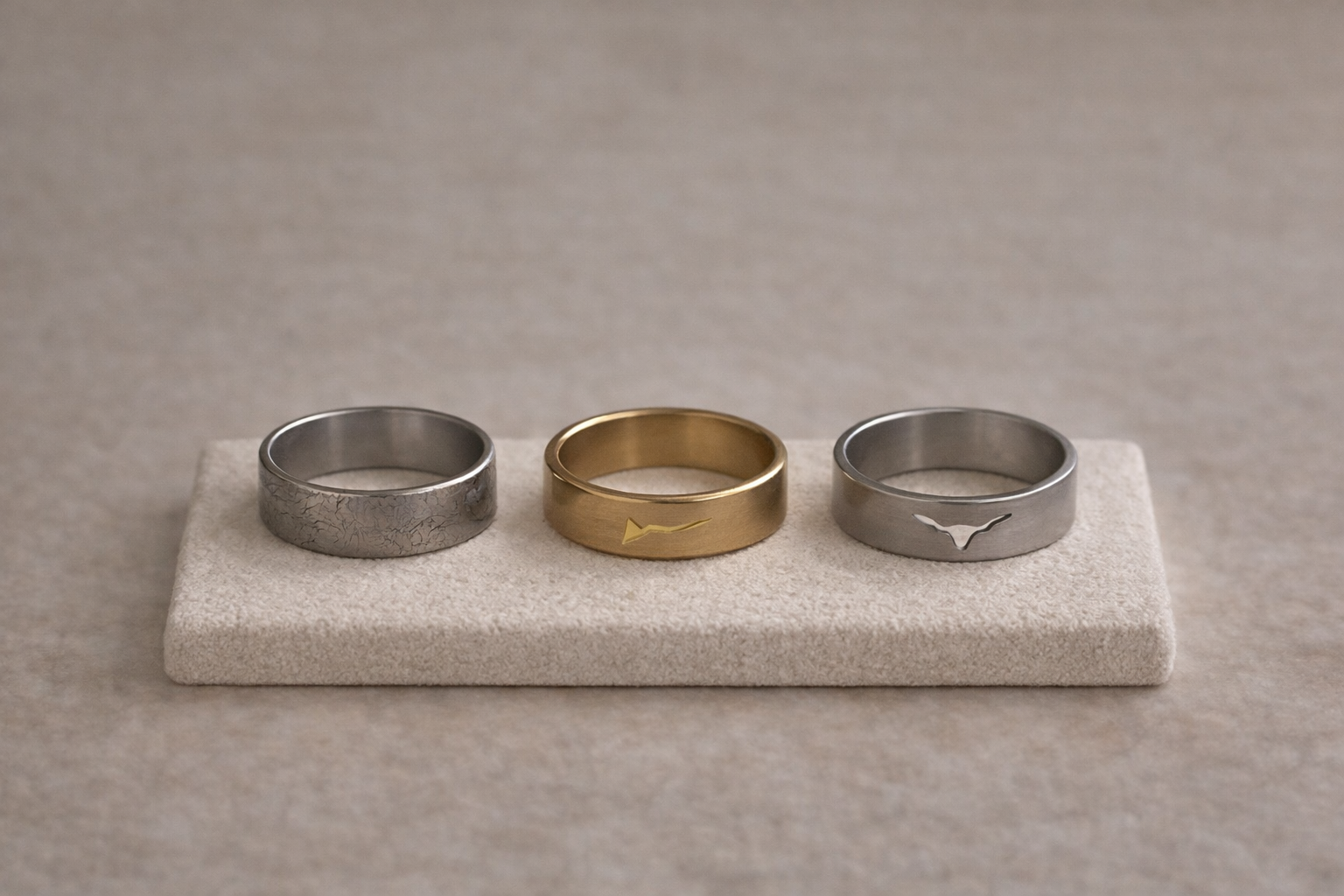 Bague minimaliste en acier inoxydable – Style moderne grandeur 19