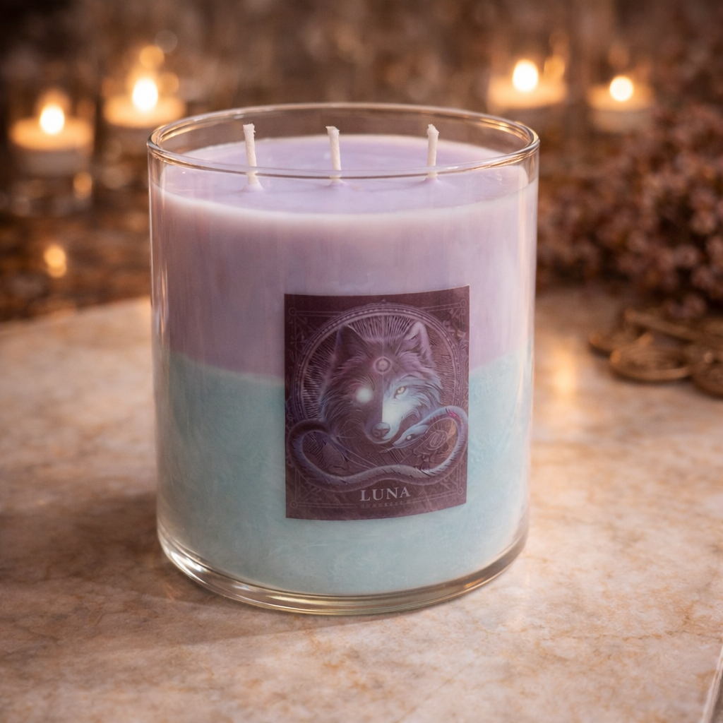 Bougie Luna – Bois de Santal | Cire de Soja 525 g