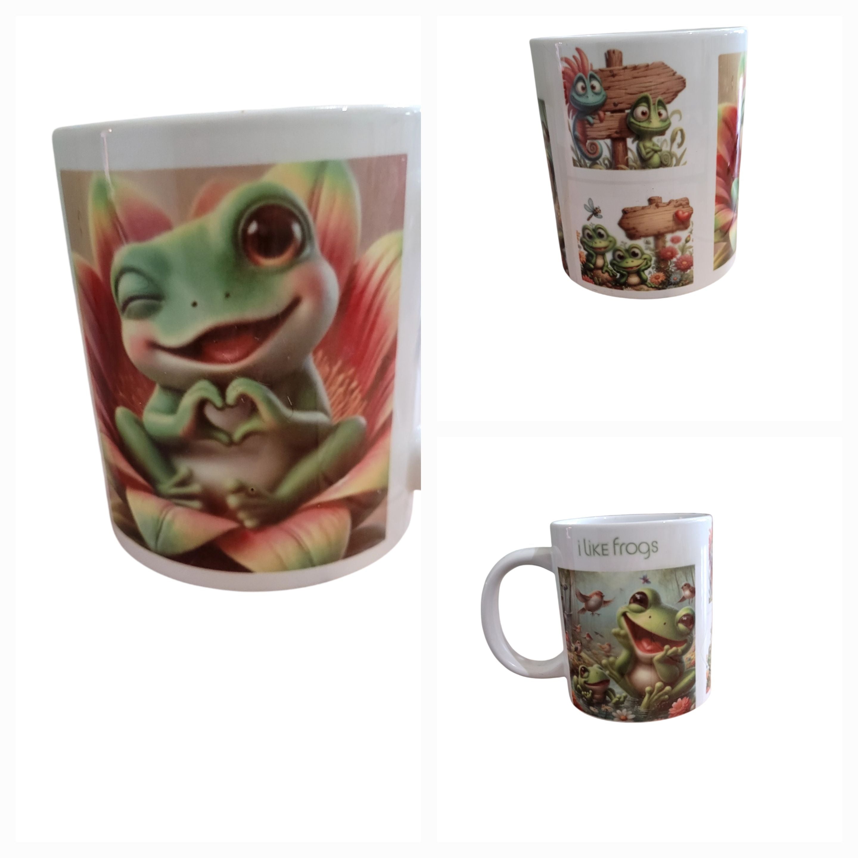 Tasse 20 oz – Grenouille mignonne « I Like Frogs »