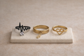 Bague élégante design cœur et symbole – Grandeur 19