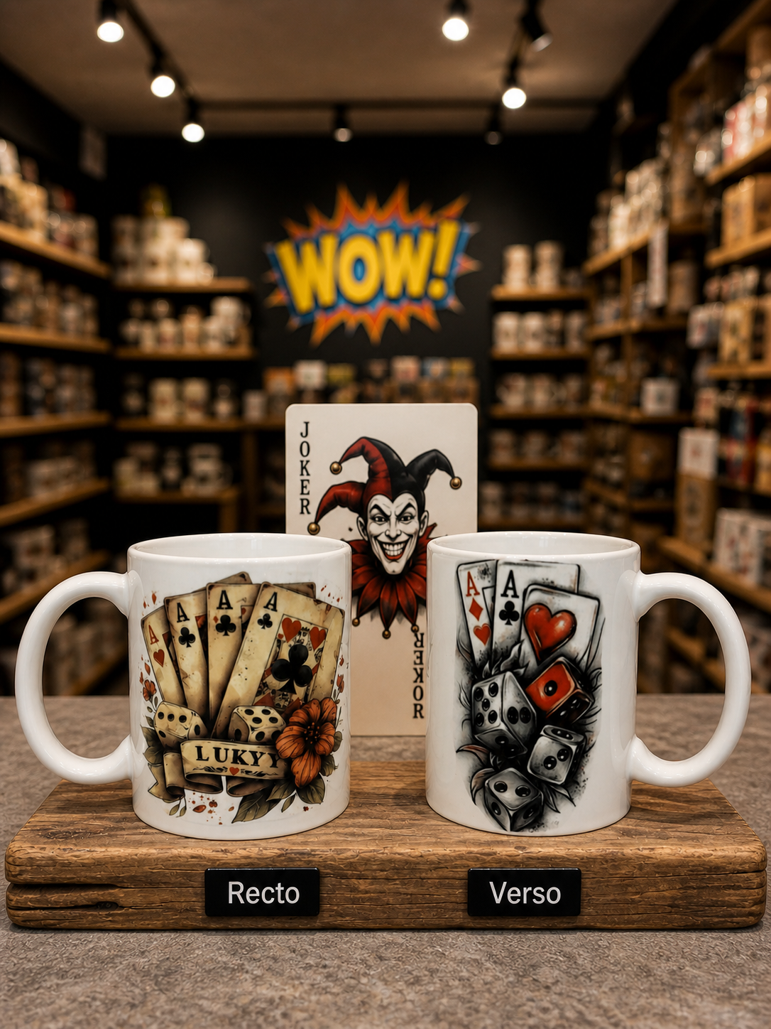 Tasse « Lucky Joker » 11 oz – Cartes & Dés