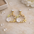 Boucles d’oreilles fleurs délicates – acier inoxydable (stainless steel)
