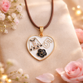 Collier cœur M5 élégant – pendentif romantique doré