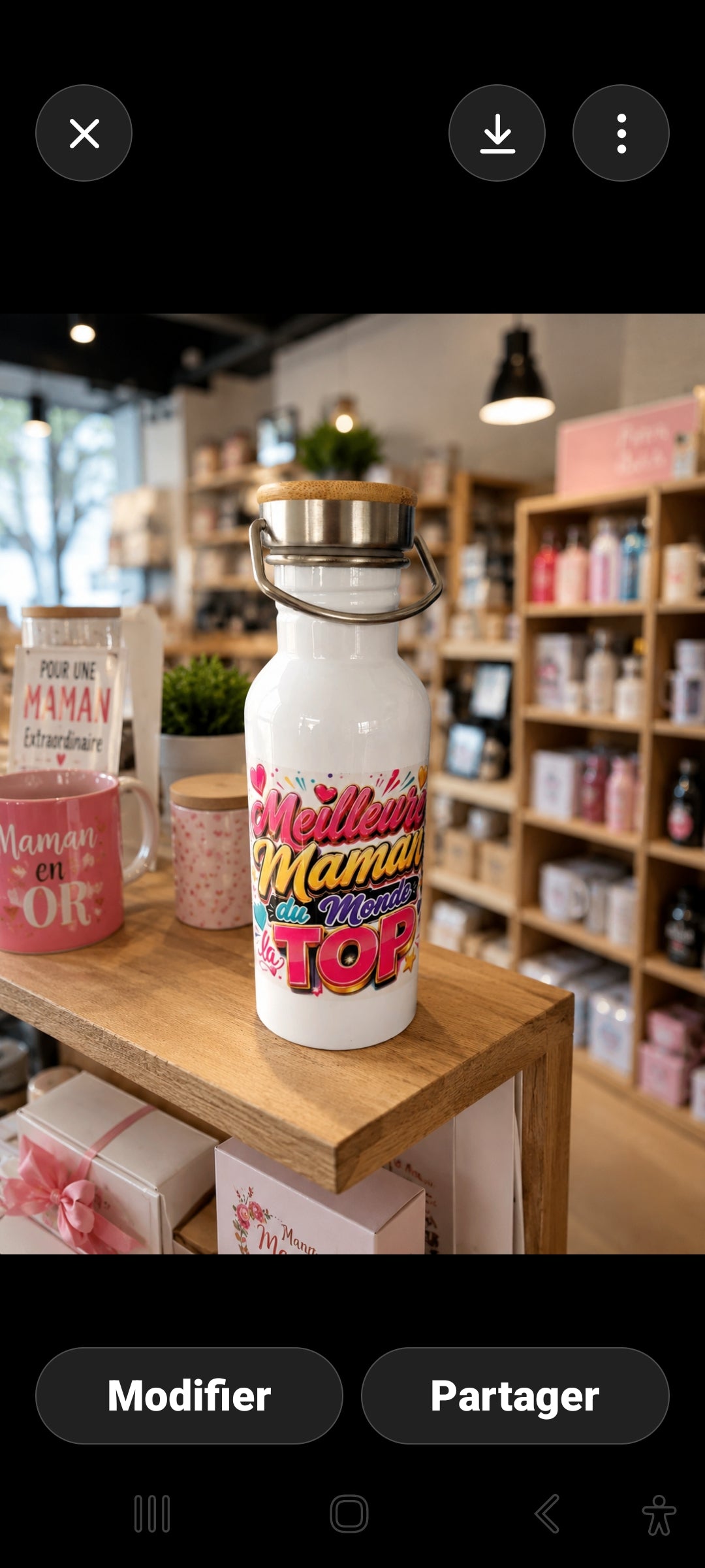 Bouteille Isotherme « Meilleure Maman du Monde » – Édition TOP