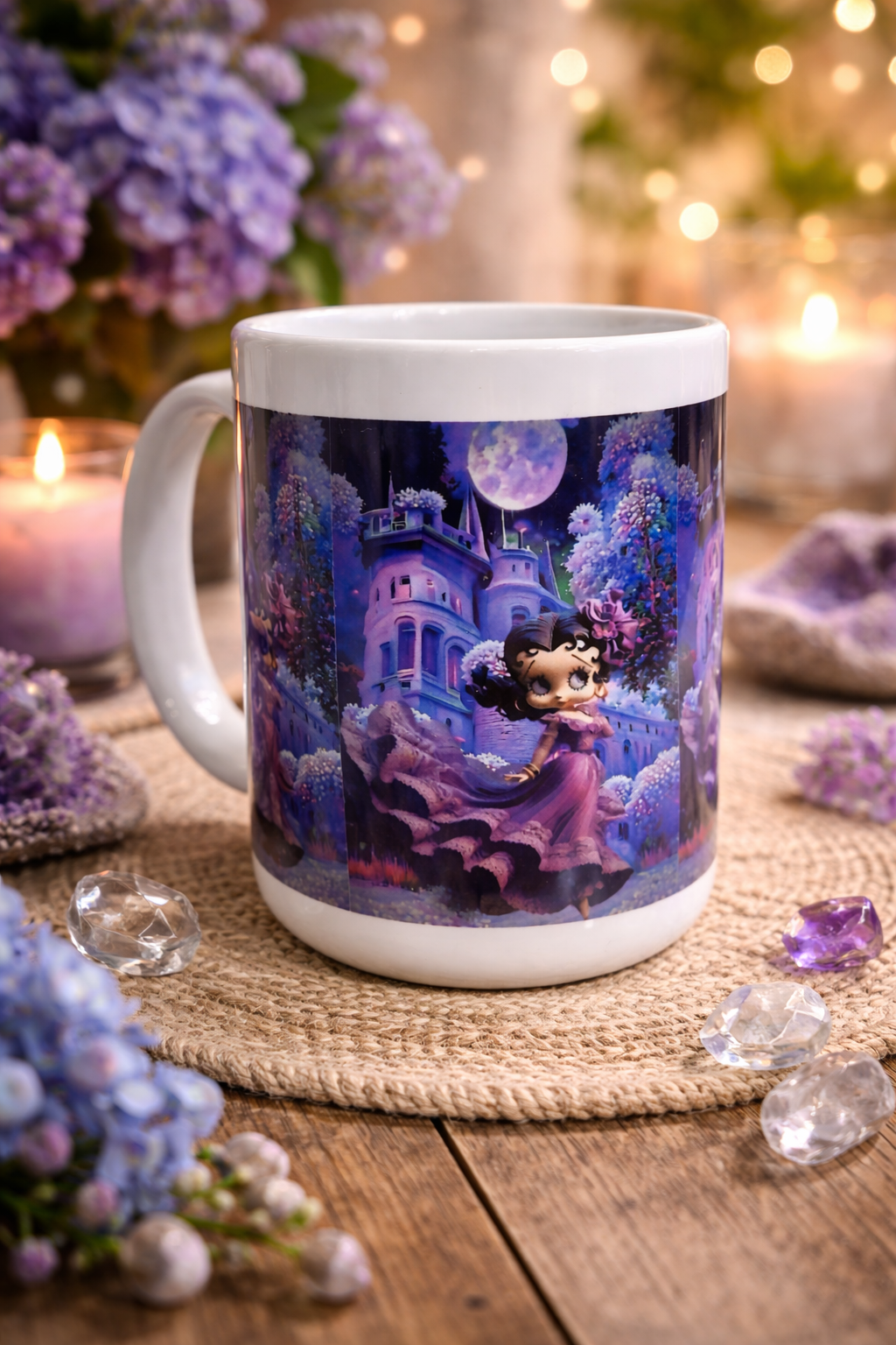 Tasse Betty Boop Château Féérique – Mug artistique 15 oz
