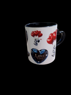Tasse Snoopy Love You – Mug cœur romantique avec anse en cœur 11 onzes