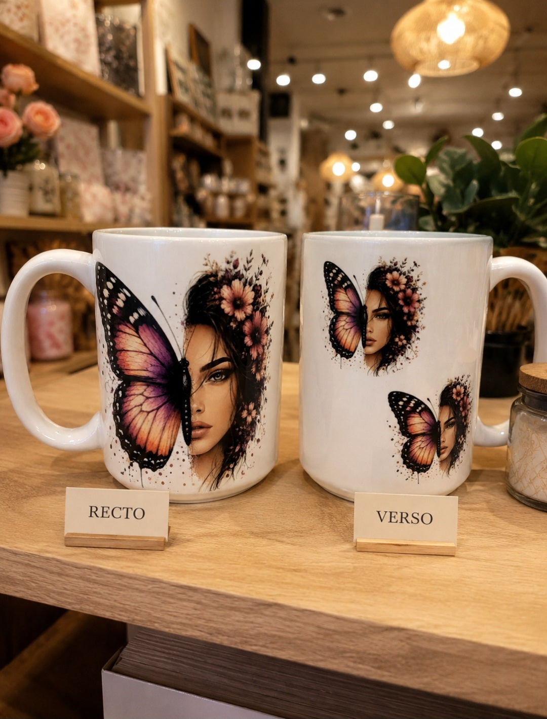 Tasse Papillon Mystique – Femme & Éclosion