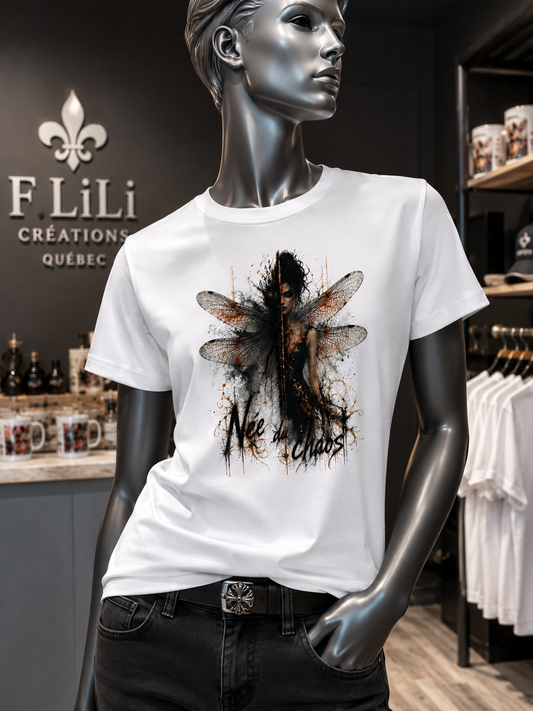 Chandail “Née du Chaos” – Dark Fantasy Gothique
