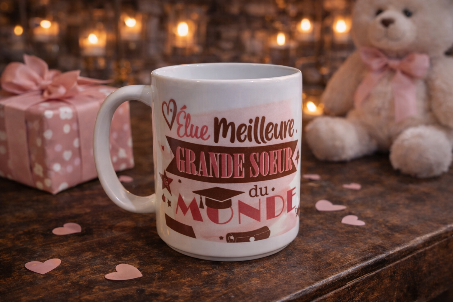 Tasse 11 oz – Élue Meilleure Grande Sœur du Monde