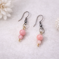 Boucles d’oreilles élégantes perles roses
