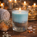 Bougie Océan Bleu 550 g – Cire de soja | F.LILI Créations