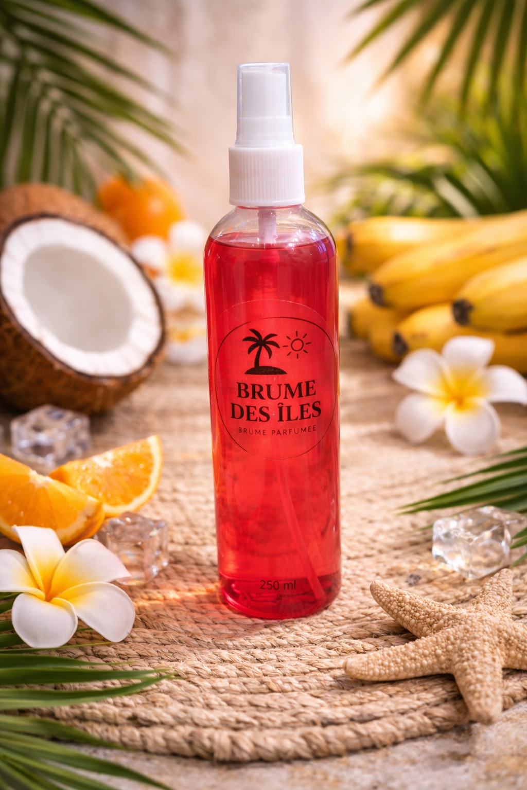 Brume corporelleBrume des îles tropicale Coco, Banane & Mandarine – 250 ml