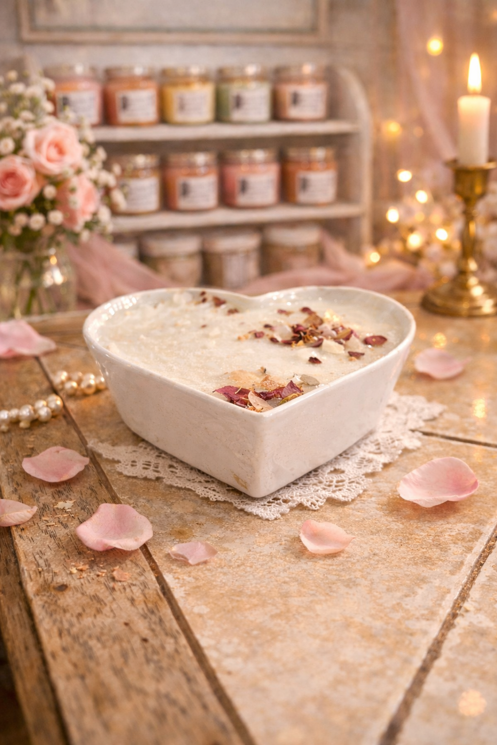 Bougie artisanale cire de soja Thé des bois 400 g – F.Lili Créations