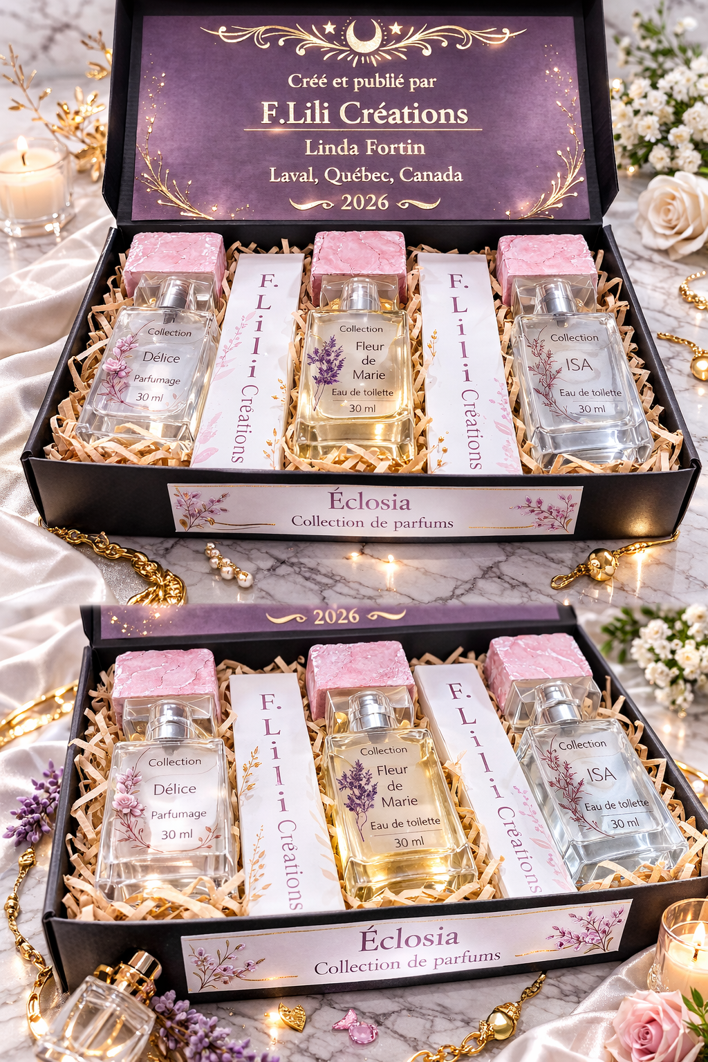 Collection Éclosia 3 parfum bio