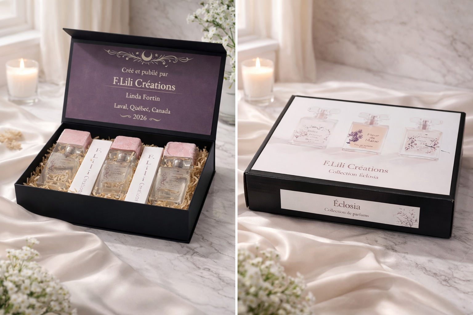 Collection Éclosia 3 parfum bio