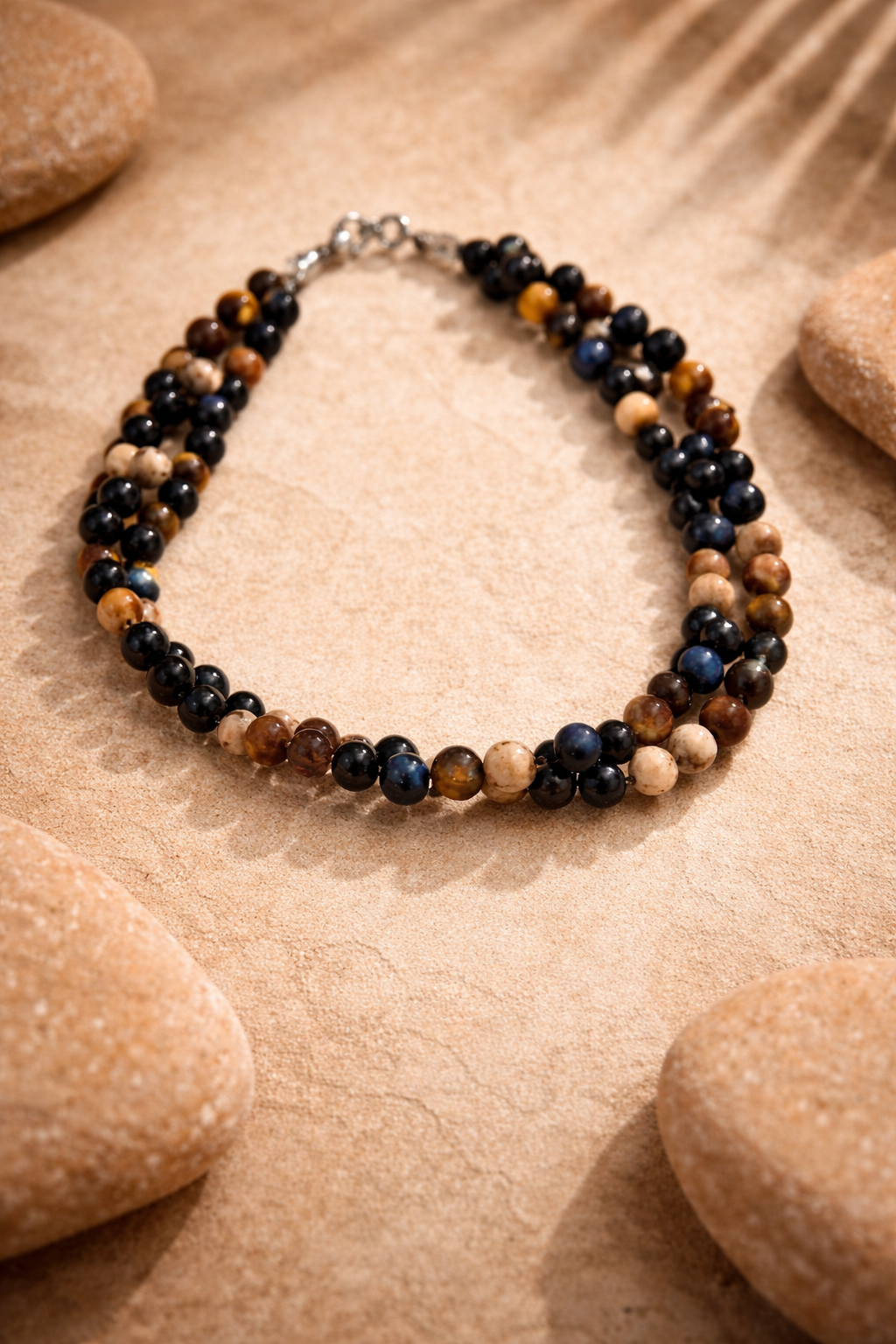 Bracelet pierres naturelles – 20 cm