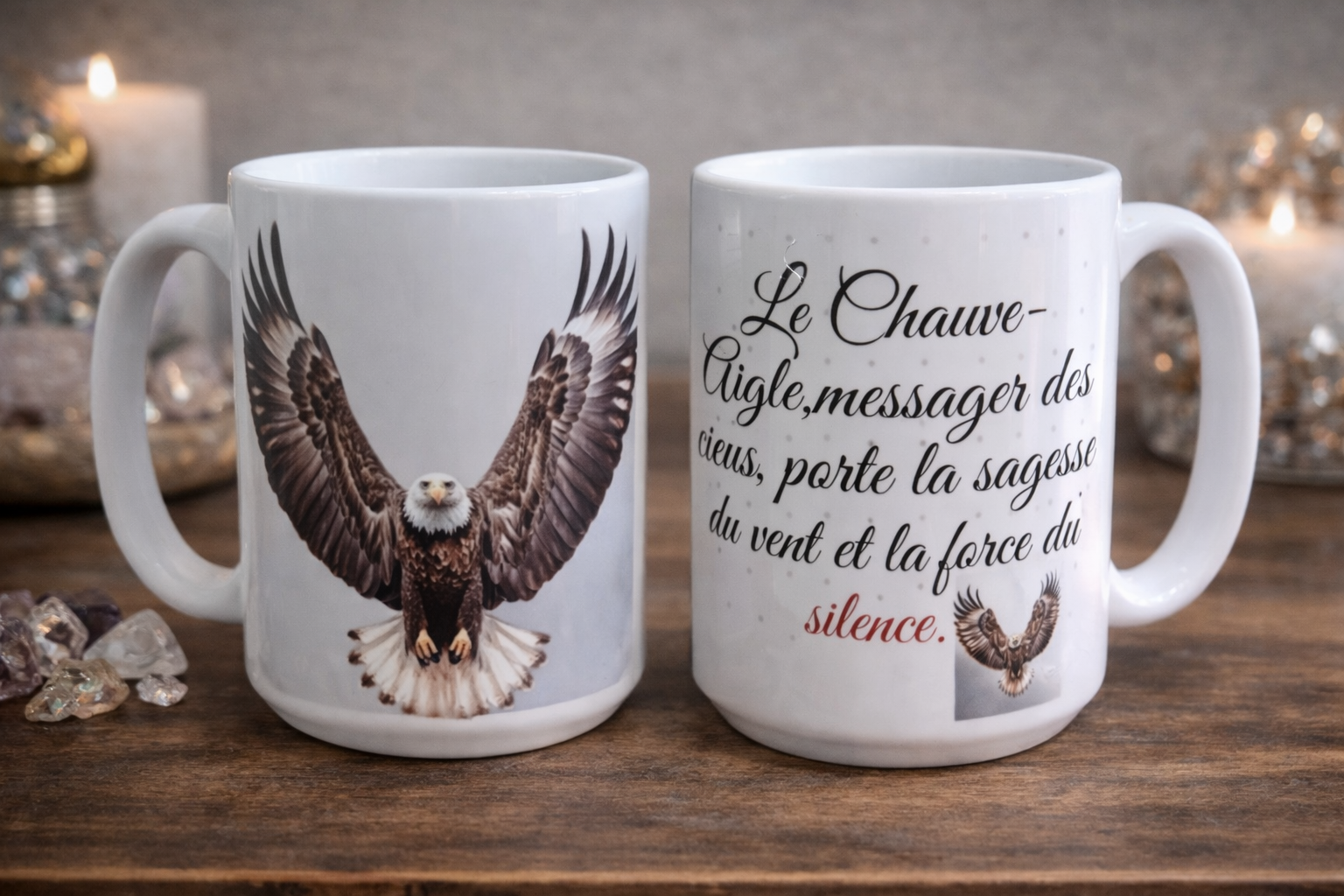 Tasse Aigle Majestueux – Symbole de Force et de Sagesse (15 oz)