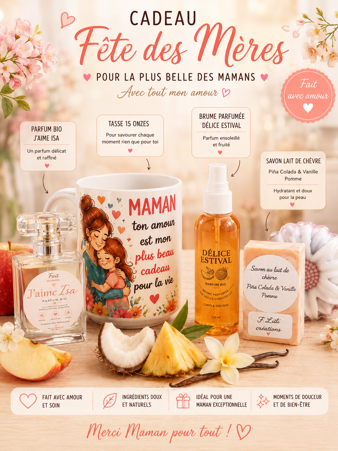 Coffret Prestige Maman – J’aime Isa & Délice Estival