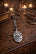 Porte-clé Blason Lion Vintage – Style Médiéval