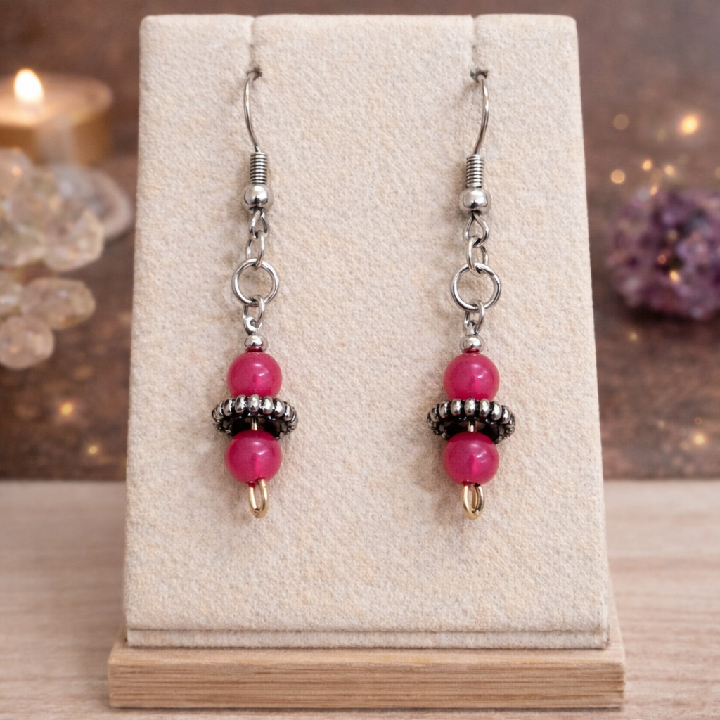 Boucles d’oreilles Rose Éclat